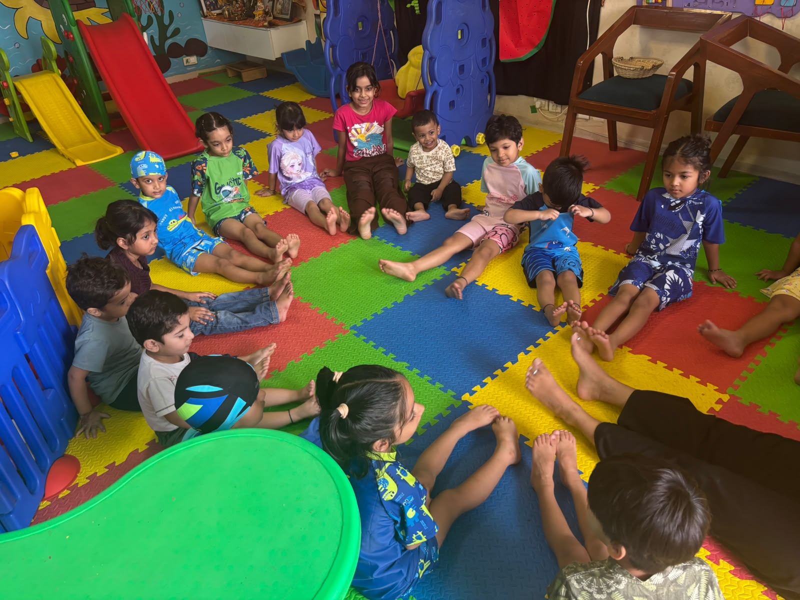 Children at daycare at SaptRishi PreSchool