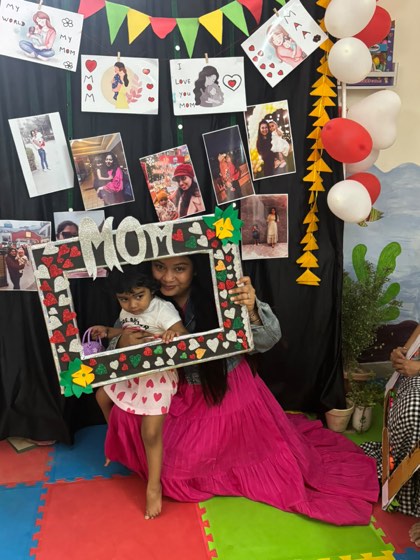 Mother's Day celebration at SaptRishi PreSchool
