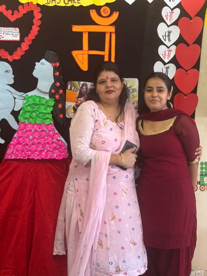Mother's Day celebration at SaptRishi PreSchool